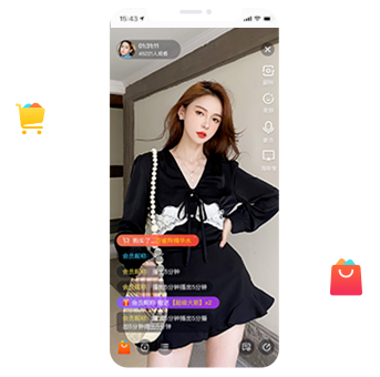 直播端App 商城主播在App端進行直播