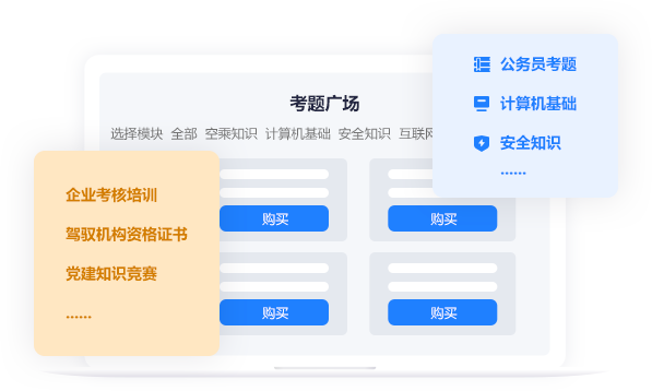 題庫集市場，有你需要的題目類型
